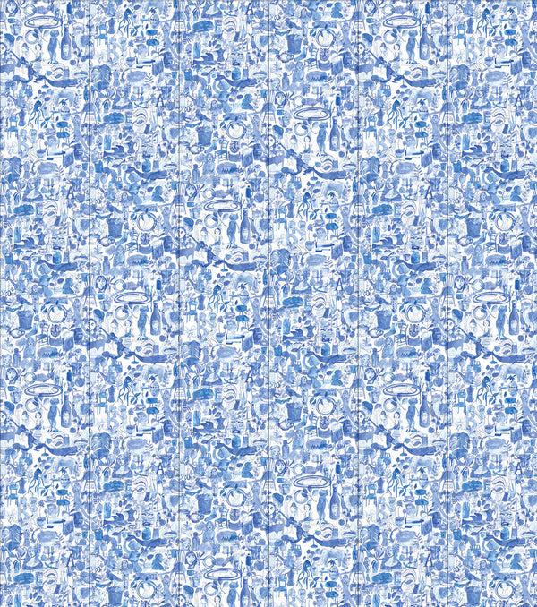 NLXL Drops I'm Blue Wallpaper Mural-Beaumonde