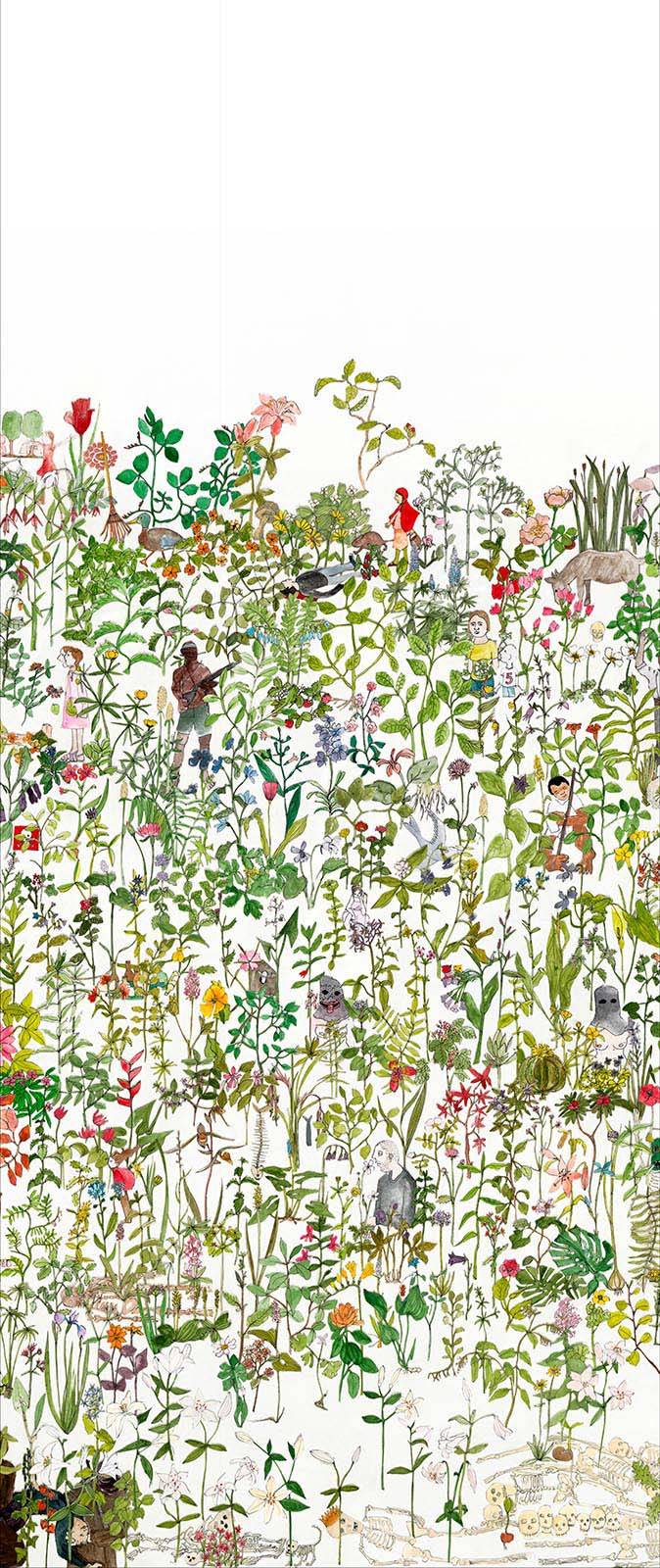 NLXL Enchanted Garden Mural Wallpaper-Beaumonde