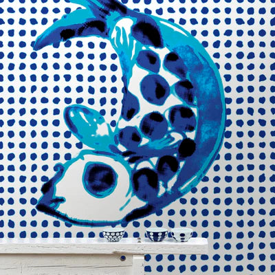 NLXL Fish & Dots Wallpaper by Paola Navone-Beaumonde