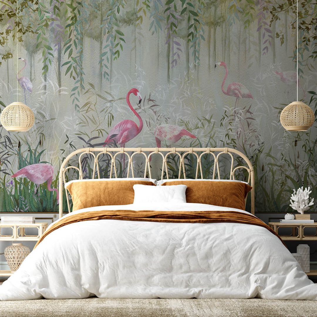 NLXL Flamingo Wallpaper-Beaumonde