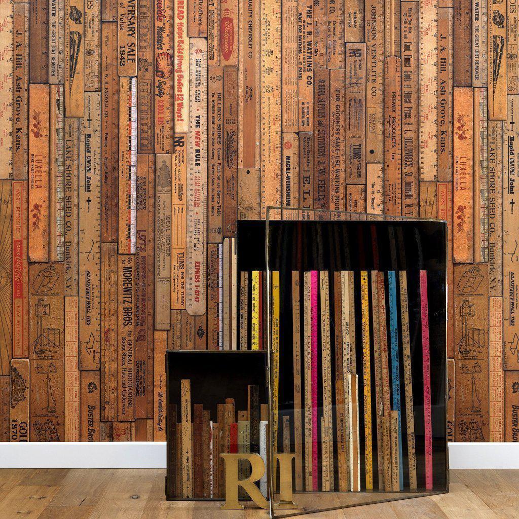 NLXL Large Rulers Wallpaper MRV-06-Beaumonde