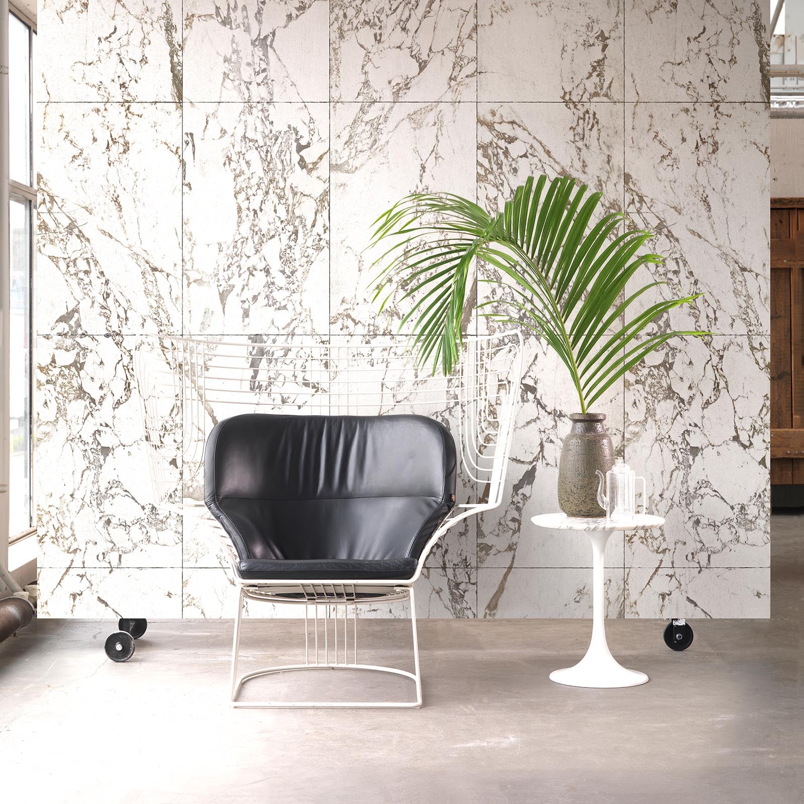 Marble White No Joints Wallpaper-Beaumonde