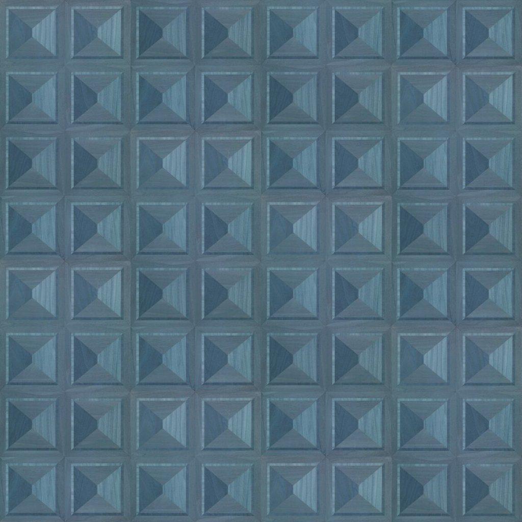 NLXL Marquetry Blue Wallpaper-Beaumonde