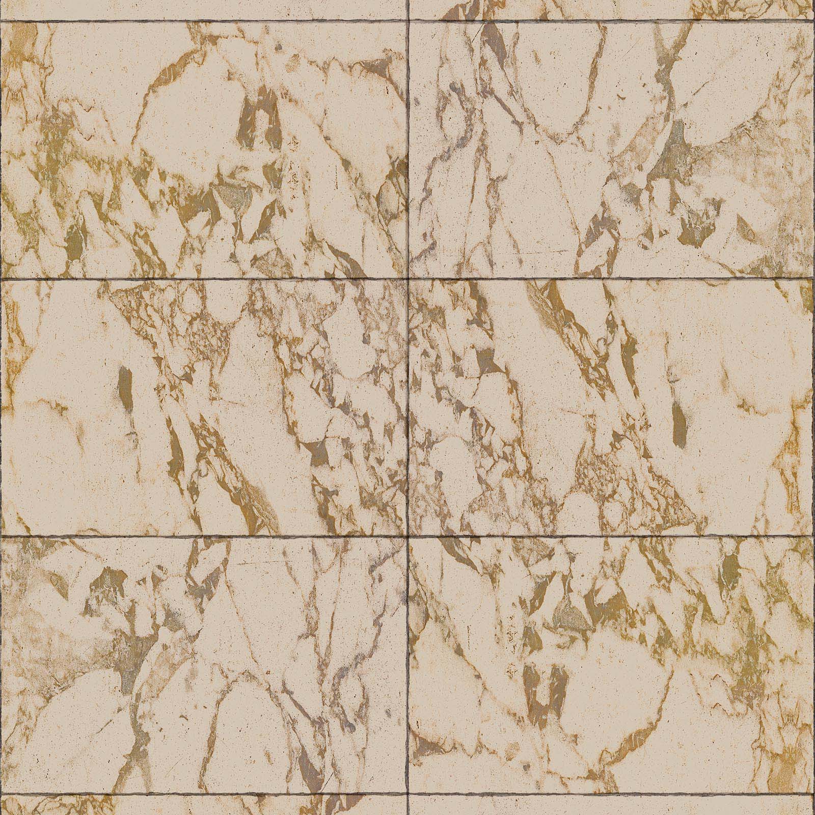 Materials Wallpaper PHM-62 Beige Tiles 24,4 x 15,4 cm-Beaumonde