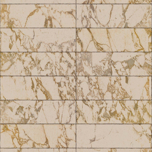 Materials Wallpaper PHM-63 Beige Tiles 24,4 x 7,7 cm-Beaumonde