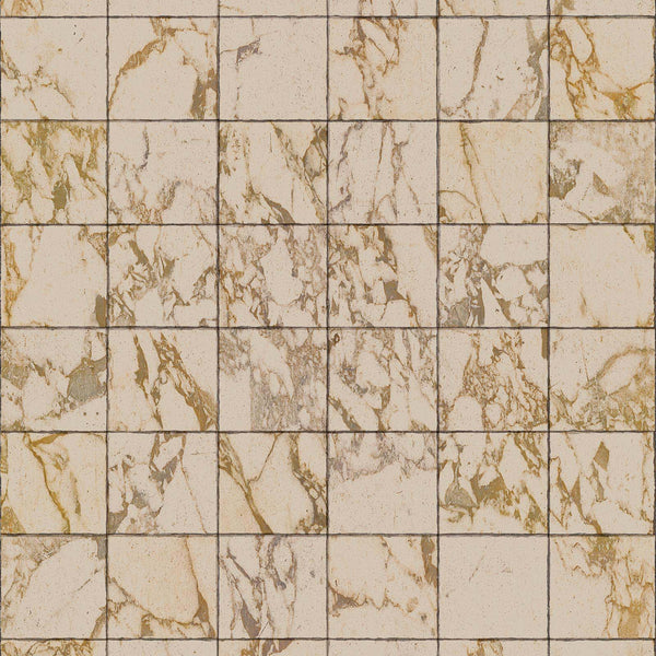 Materials Wallpaper PHM-64 Beige Tiles 8,1 x 7,7 cm-Beaumonde