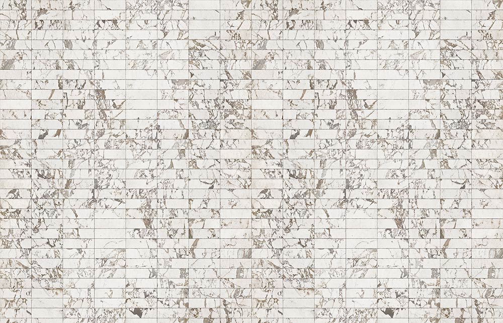 Materials Wallpaper PHM-43 White Tiles 24,4 x 7,7 cm-Beaumonde