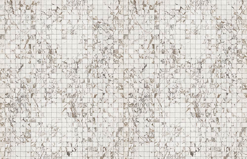 Materials Wallpaper PHM-44 White Tiles 8,1 x 7,7 cm-Beaumonde