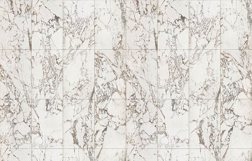 Materials Wallpaper PHM-41A White Tiles 48,7 x 76,9 cm-Beaumonde