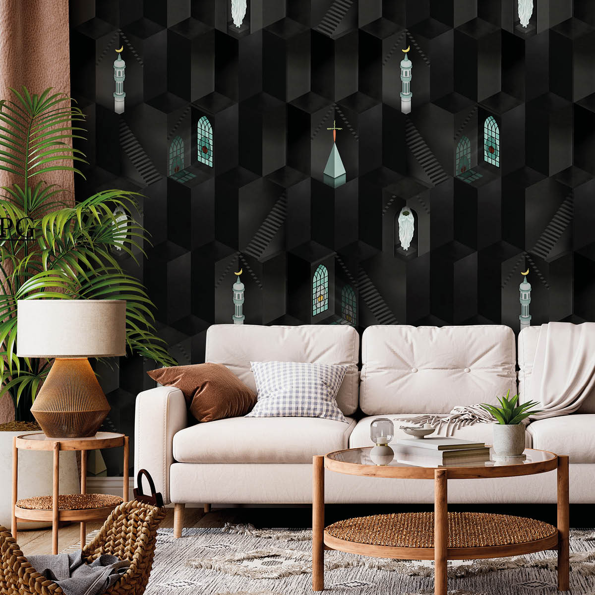 NLXL Midnight Black Wallpaper-Beaumonde