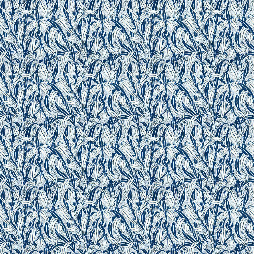 NLXL Mono Leaves Blue Wallpaper MRV-12-Beaumonde