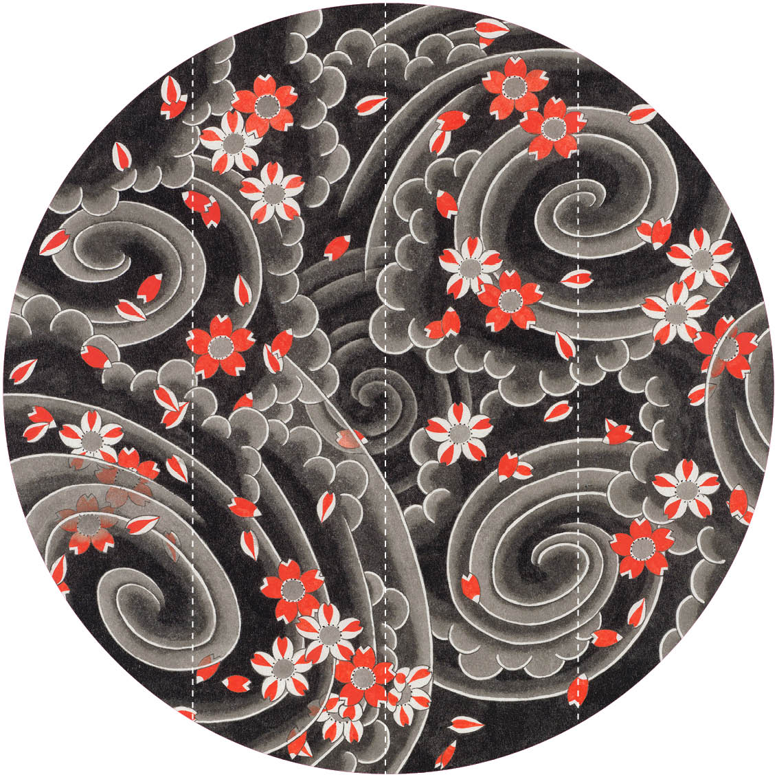 NLXL Sakura Fubuki Wallpaper Circle-Beaumonde