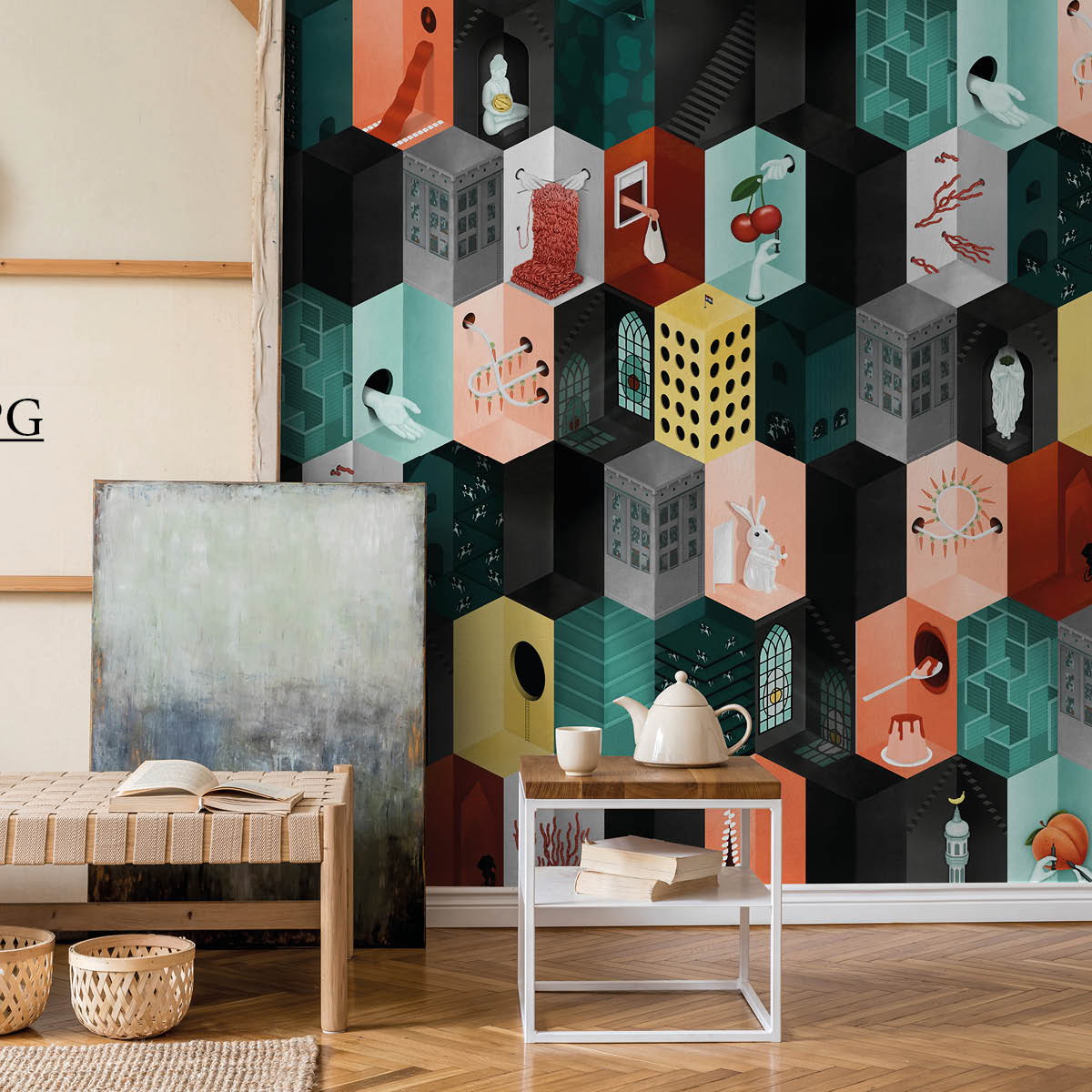 NLXL What The Food Wallpaper-Beaumonde