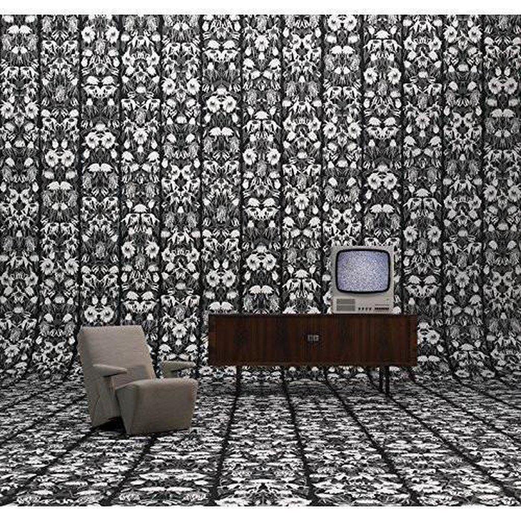 NLXL Withered Flowers Black Archive Wallpaper JOB-06-Beaumonde