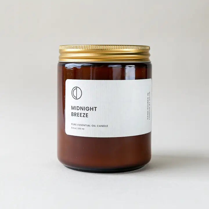 Octō Midnight Breeze Candle Rose Geranium + Vetiver + Patchouli 400ml-Beaumonde