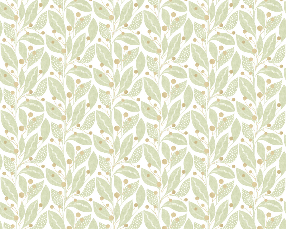 Ohpopsi Berry Dot Wallpaper - Artichoke-Beaumonde