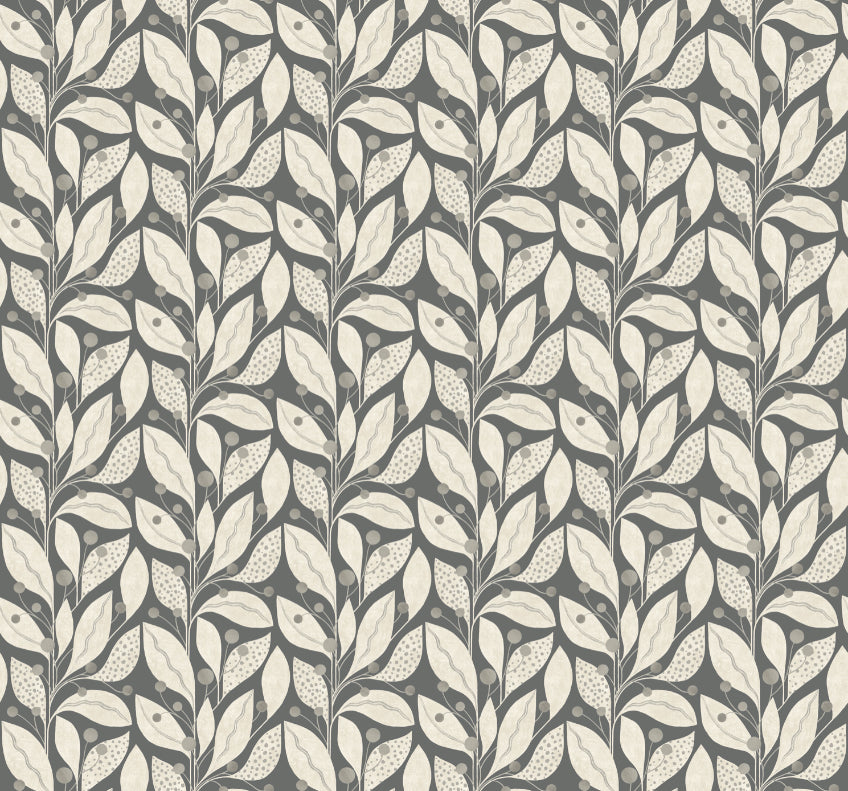 Ohpopsi Berry Dot Wallpaper - Carbon-Beaumonde