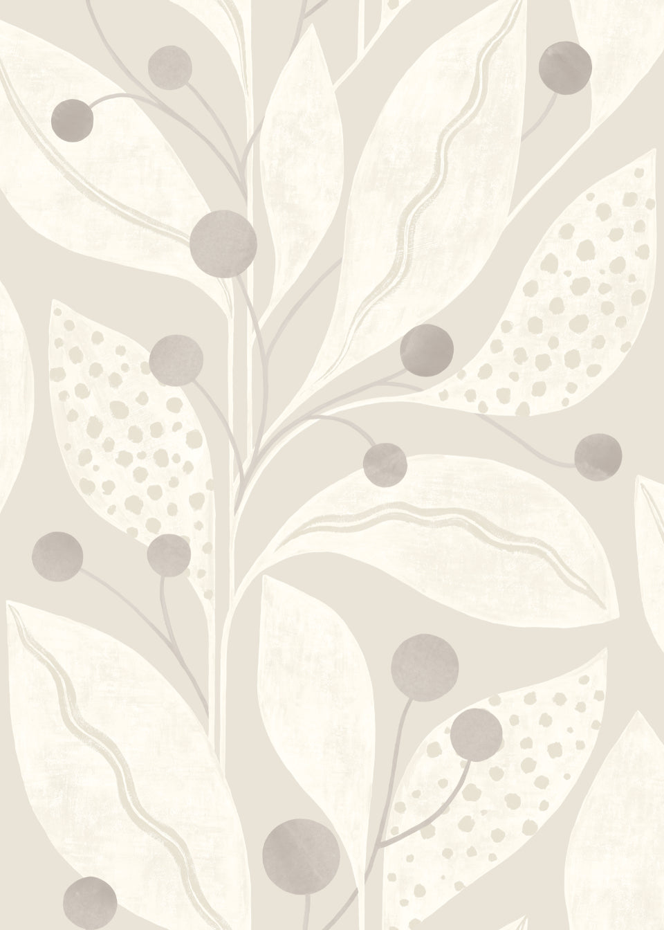 Ohpopsi Berry Dot Wallpaper - Dove-Beaumonde