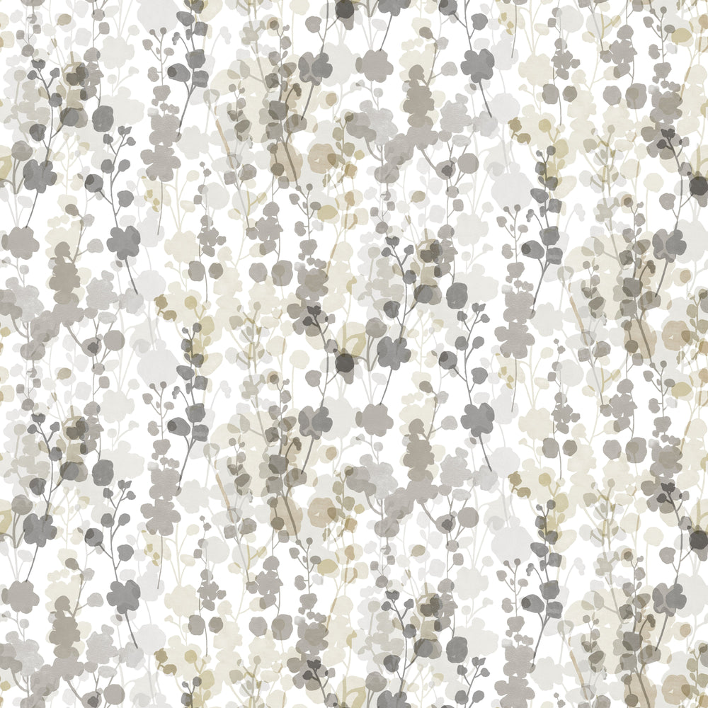 Ohpopsi Blossom Wallpaper - Neutral Grey-Beaumonde