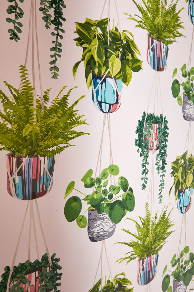 Ohpopsi Houseplant Wallpaper - Ballet Slipper-Beaumonde