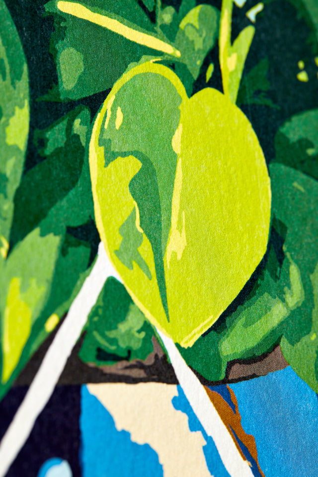 Ohpopsi Houseplant Wallpaper - Cerulean Twist-Beaumonde