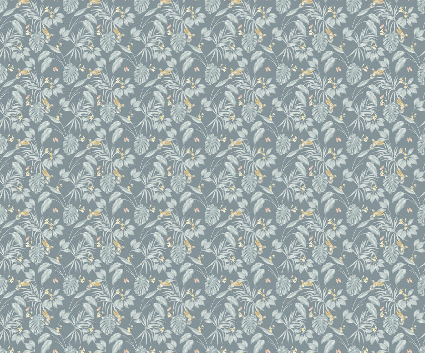 Ohpopsi Hummingbird Wallpaper - Petrol-Beaumonde