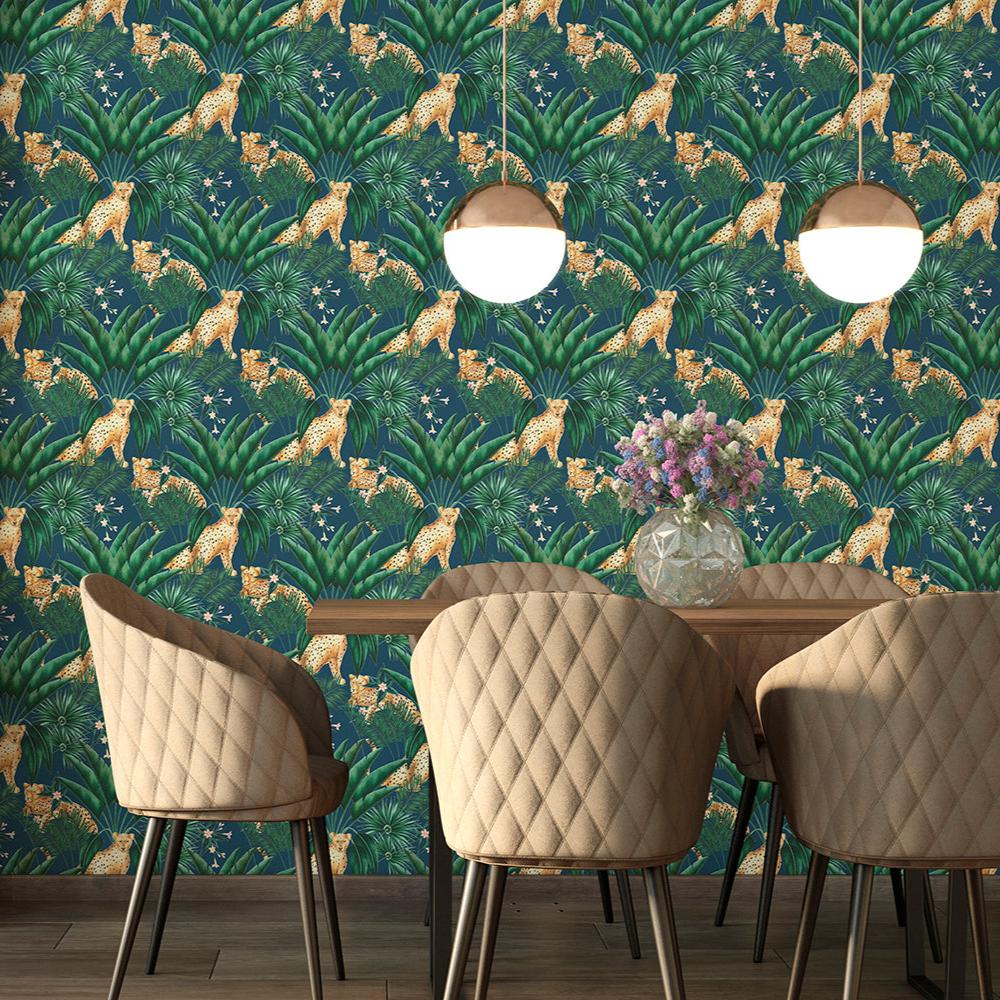 Ohpopsi Jungle Cheetah Wallpaper- Ink-Beaumonde