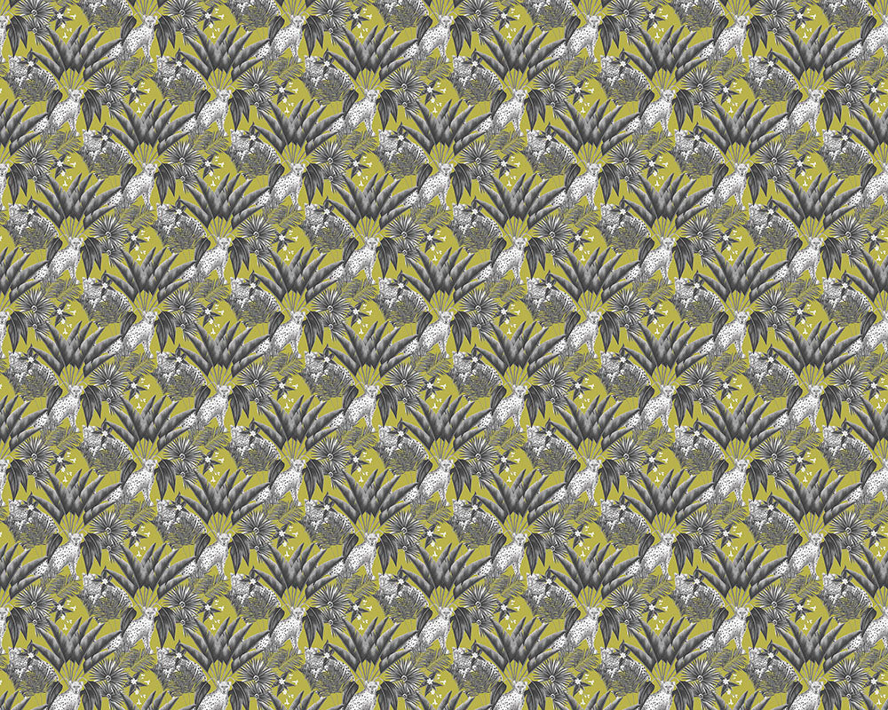 Ohpopsi Jungle Cheetah Wallpaper - Sable & Lime-Beaumonde
