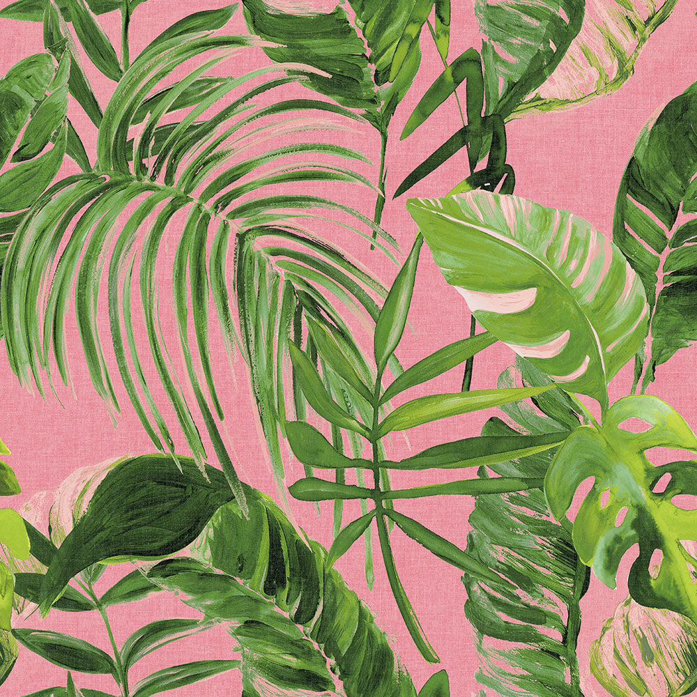 Ohpopsi Palmera Wallpaper - Fuchsia-Beaumonde