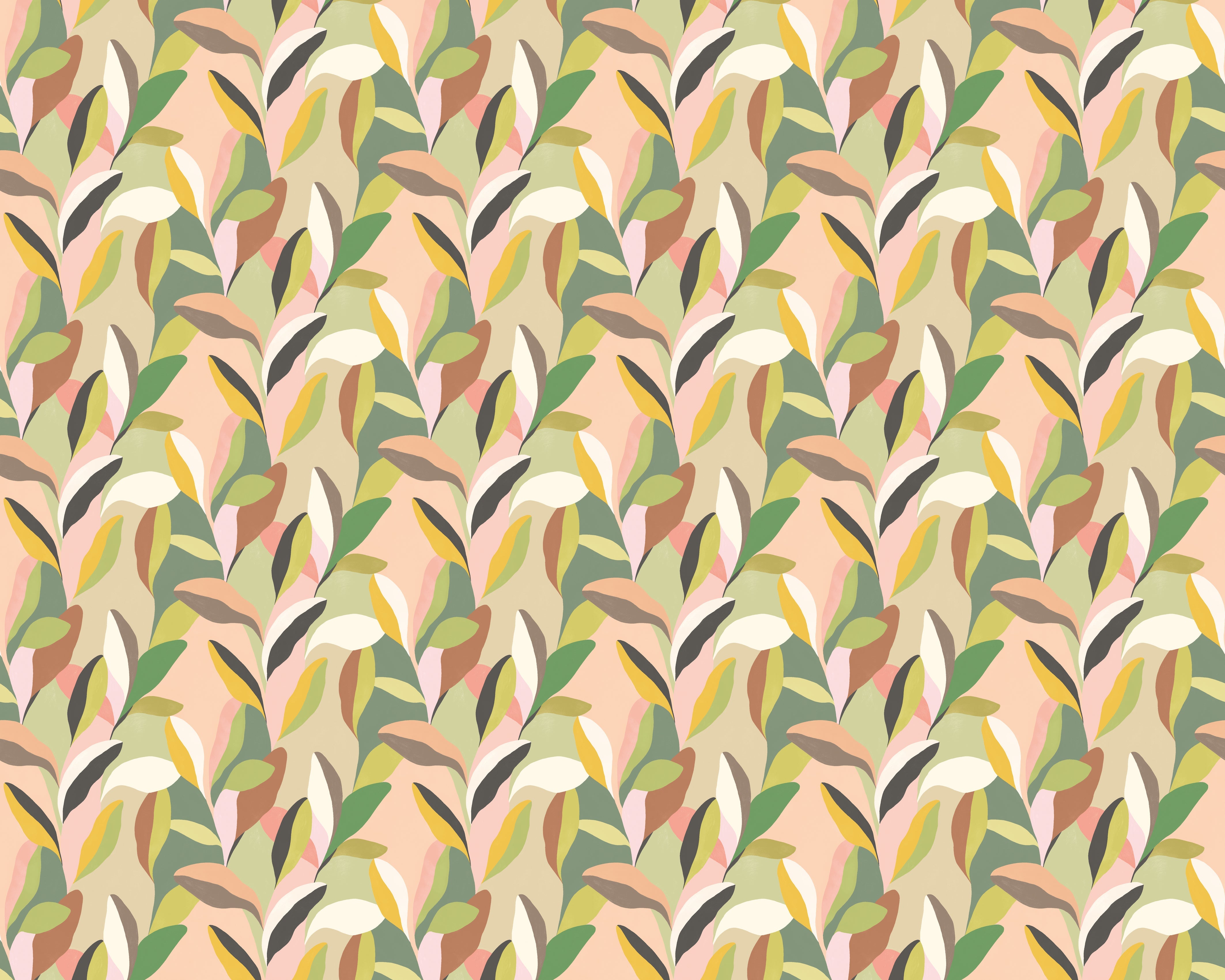 Ohpopsi Riviera Wallpaper - Sepia & Moss-Beaumonde