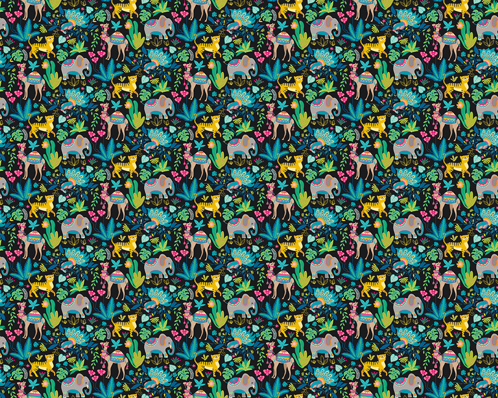 Ohpopsi Samba Safari Wallpaper - Aniseed Twist-Beaumonde