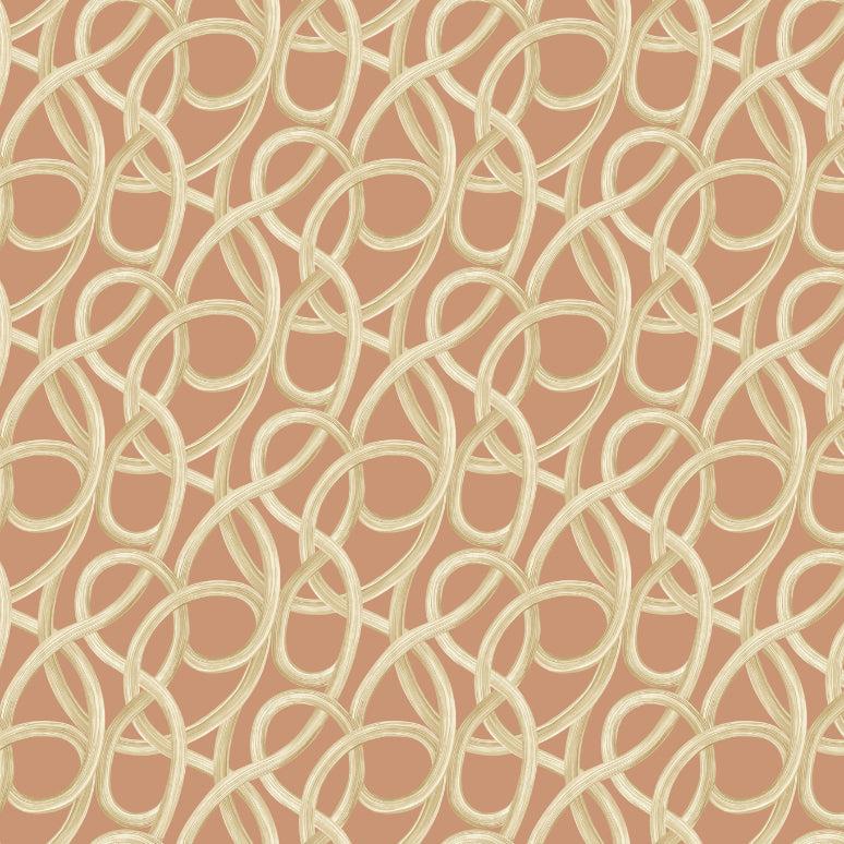 Ohpopsi Twisted Geo Wallpaper - Ginger-Beaumonde
