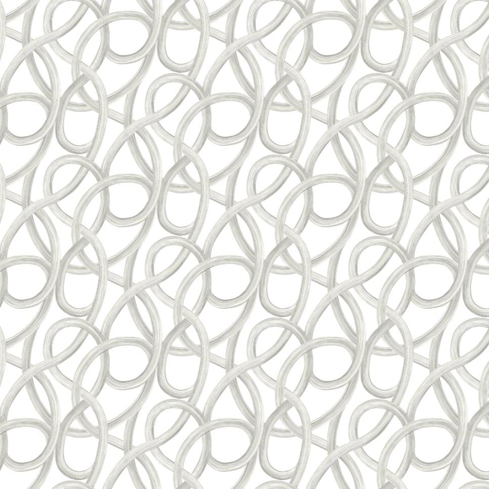 Ohpopsi Twisted Geo Wallpaper - Silver-Beaumonde