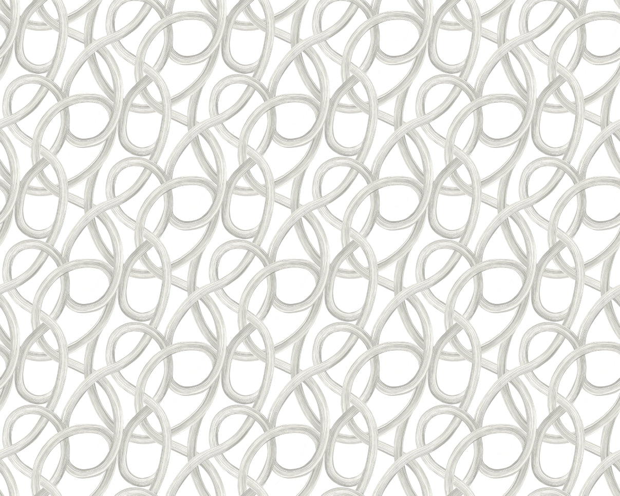 Ohpopsi Twisted Geo Wallpaper - Stone-Beaumonde