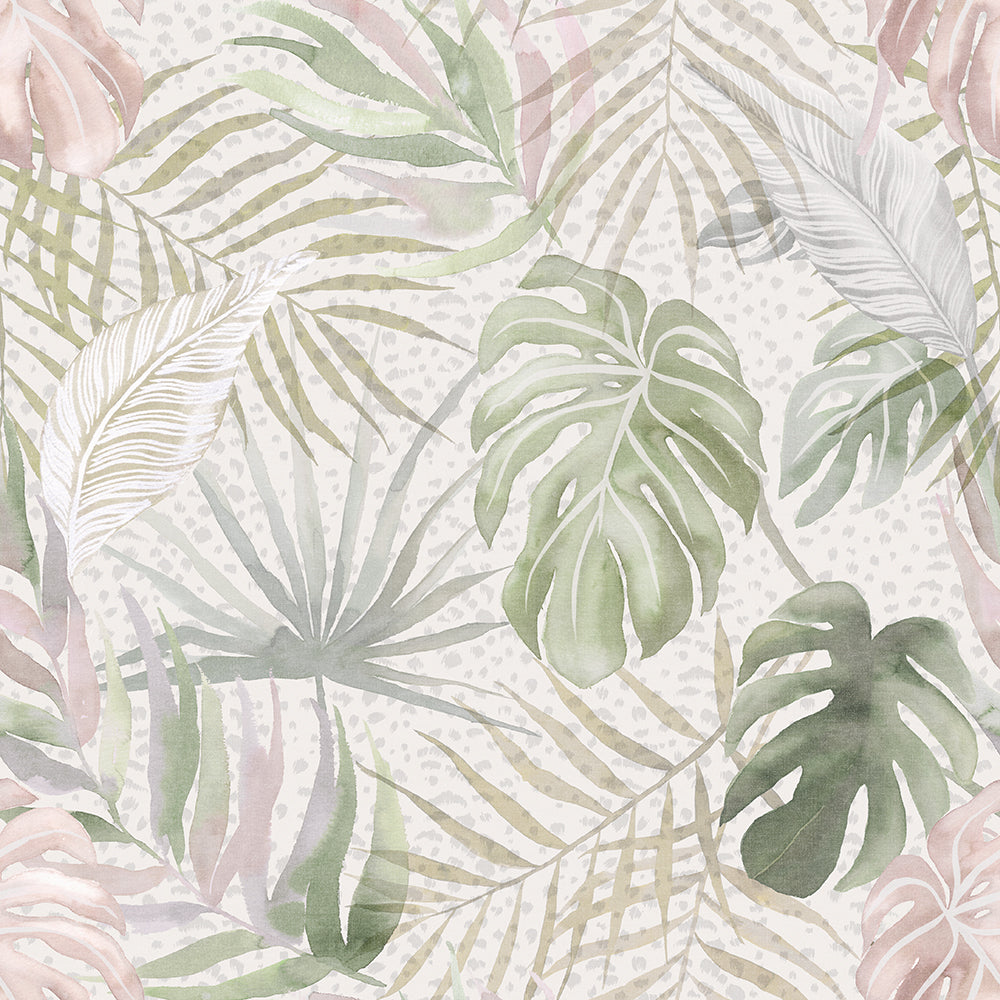 Ohpopsi Wild Tropica Wallpaper - Powder-Beaumonde