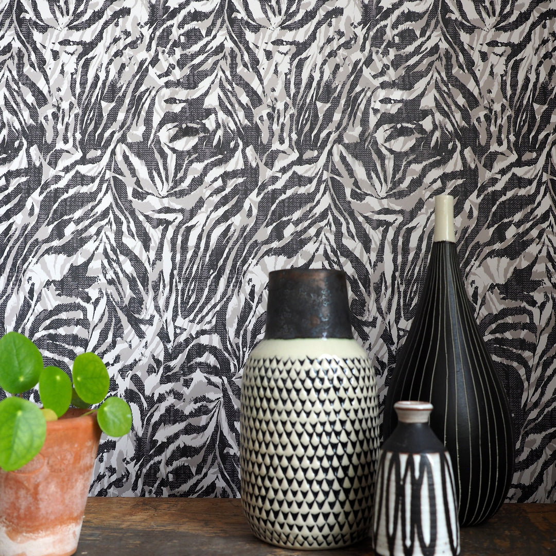 Ohpopsi Zebra Wallpaper - Smoke-Beaumonde