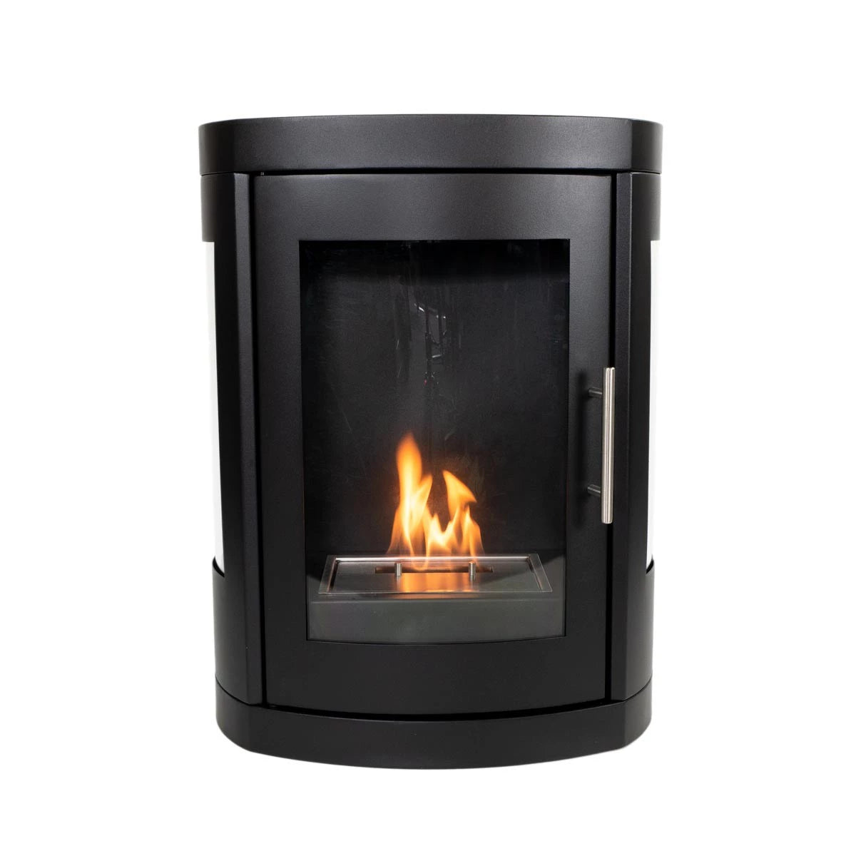 ScandiFlames Oregon Wall-Mounted Bioethanol Stove - Black