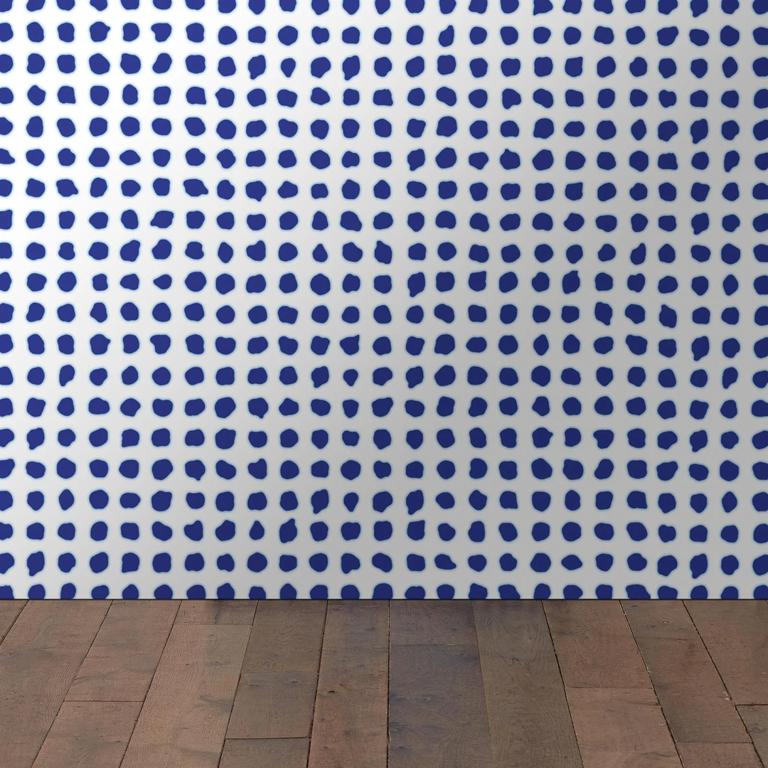 Blue Dots Wallpaper by Paola Navone-Beaumonde