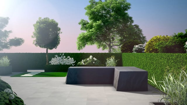 Beau&Co Outdoor Seating Set Aerocover Left Hand L-Shape 355 x 275 x 100 x 70