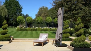 Pacific Lifestyle Challenger T2 3.5 x 2.6m Rectangular Taupe Free Arm Parasol