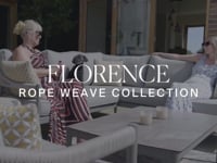 Maze Florence Rope Weave Large Corner Sofa Set