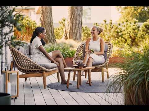 Cane-line Strington 2-Seater Sofa with Teak Base