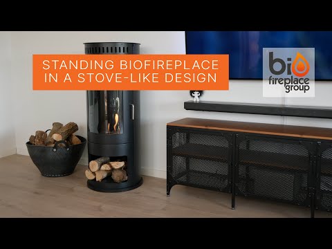 ScandiFlames Washington Bioethanol Wood-Burning Stove - Black