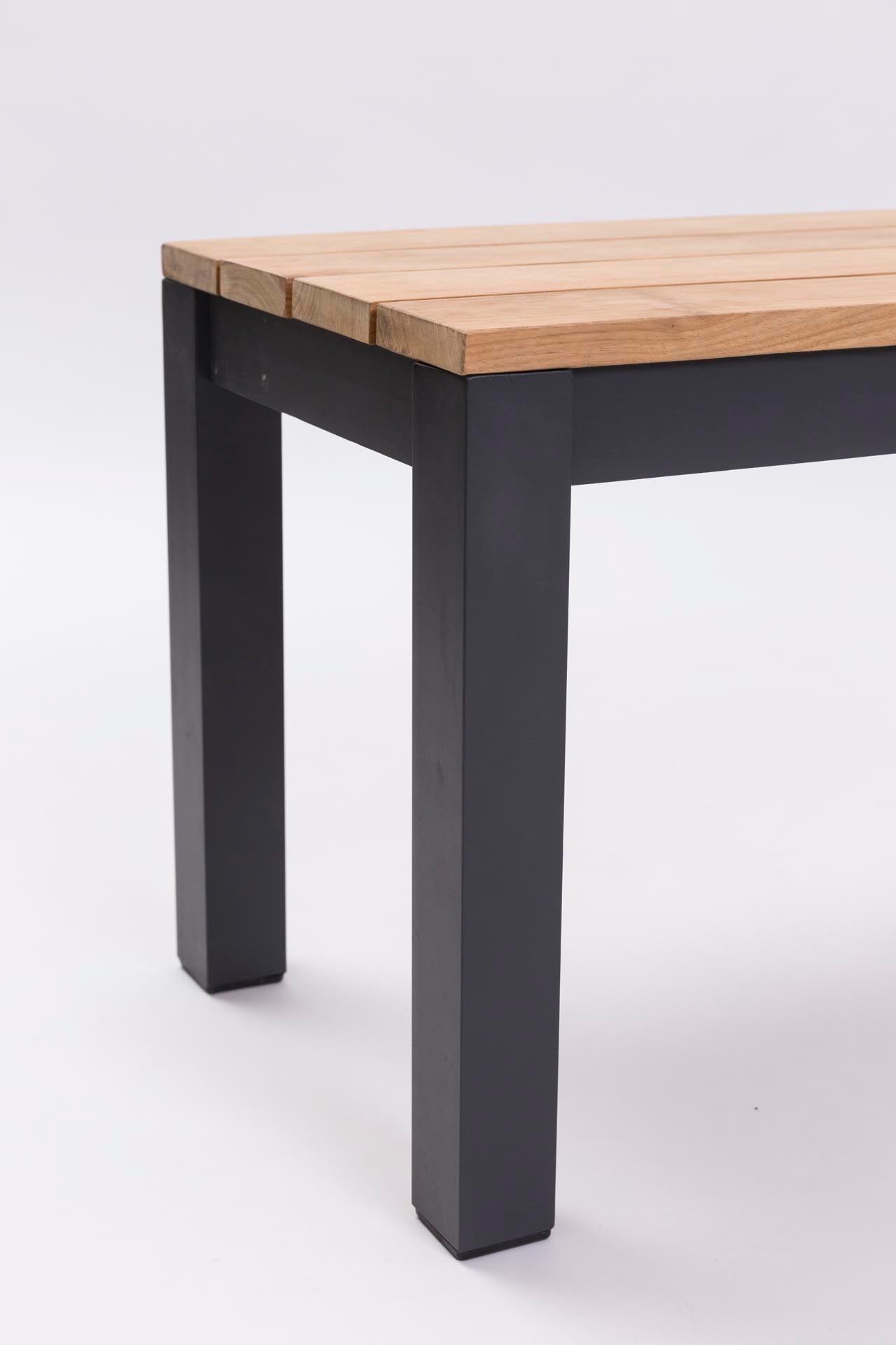 PR Home Reclaim Outdoor Dining Bench – Anthracite / Teak