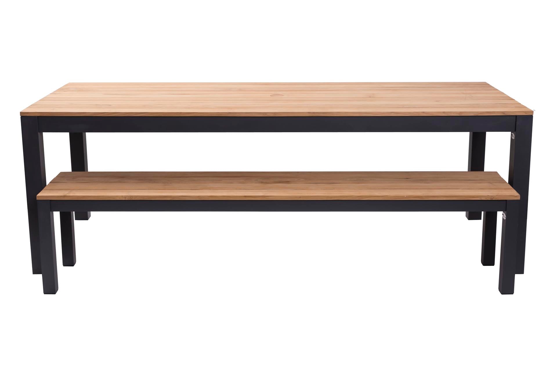 PR Home Reclaim Outdoor Dining Bench – Anthracite / Teak