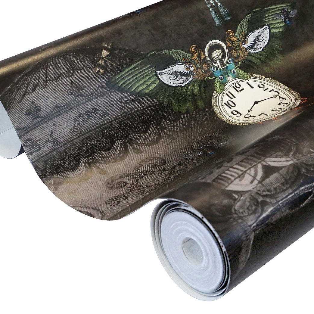 Santorus Wallpaper - Around The World - Warm Charcoal-Santorus-Beaumonde