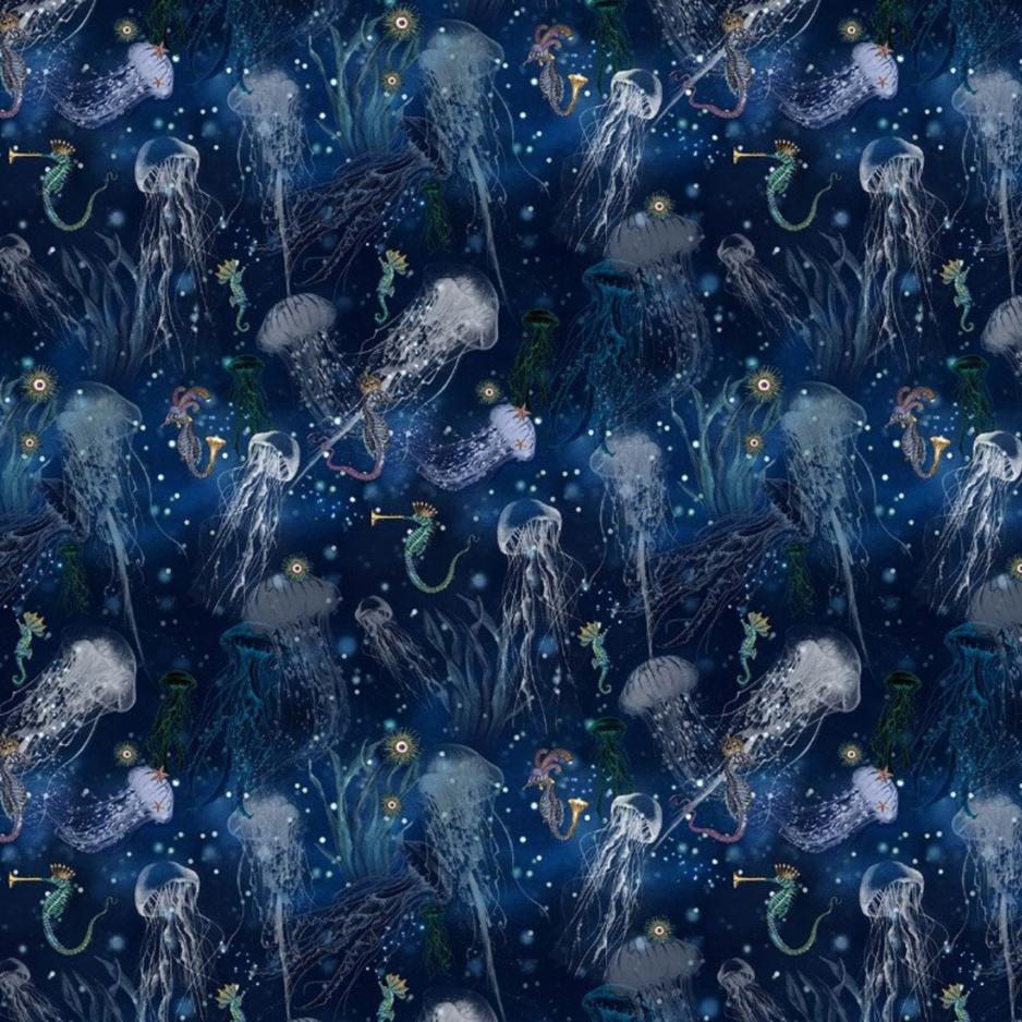 Santorus Wallpaper - Jellyfish - Ink-Santorus-Beaumonde