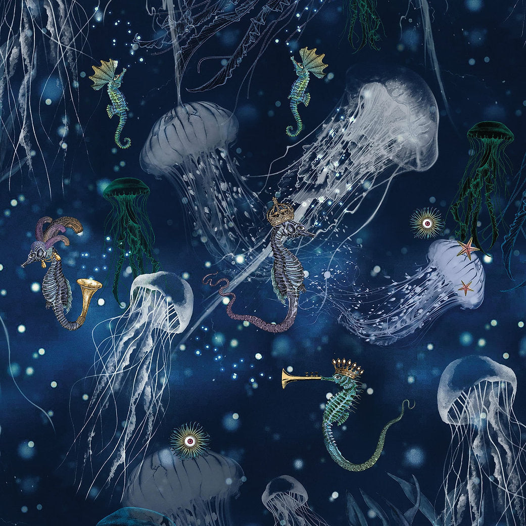Santorus Wallpaper - Jellyfish - Ink-Santorus-Beaumonde
