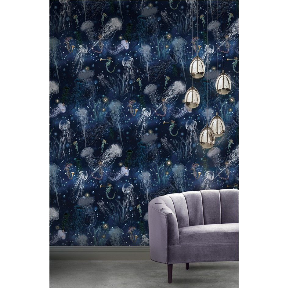 Santorus Wallpaper - Jellyfish - Ink-Santorus-Beaumonde