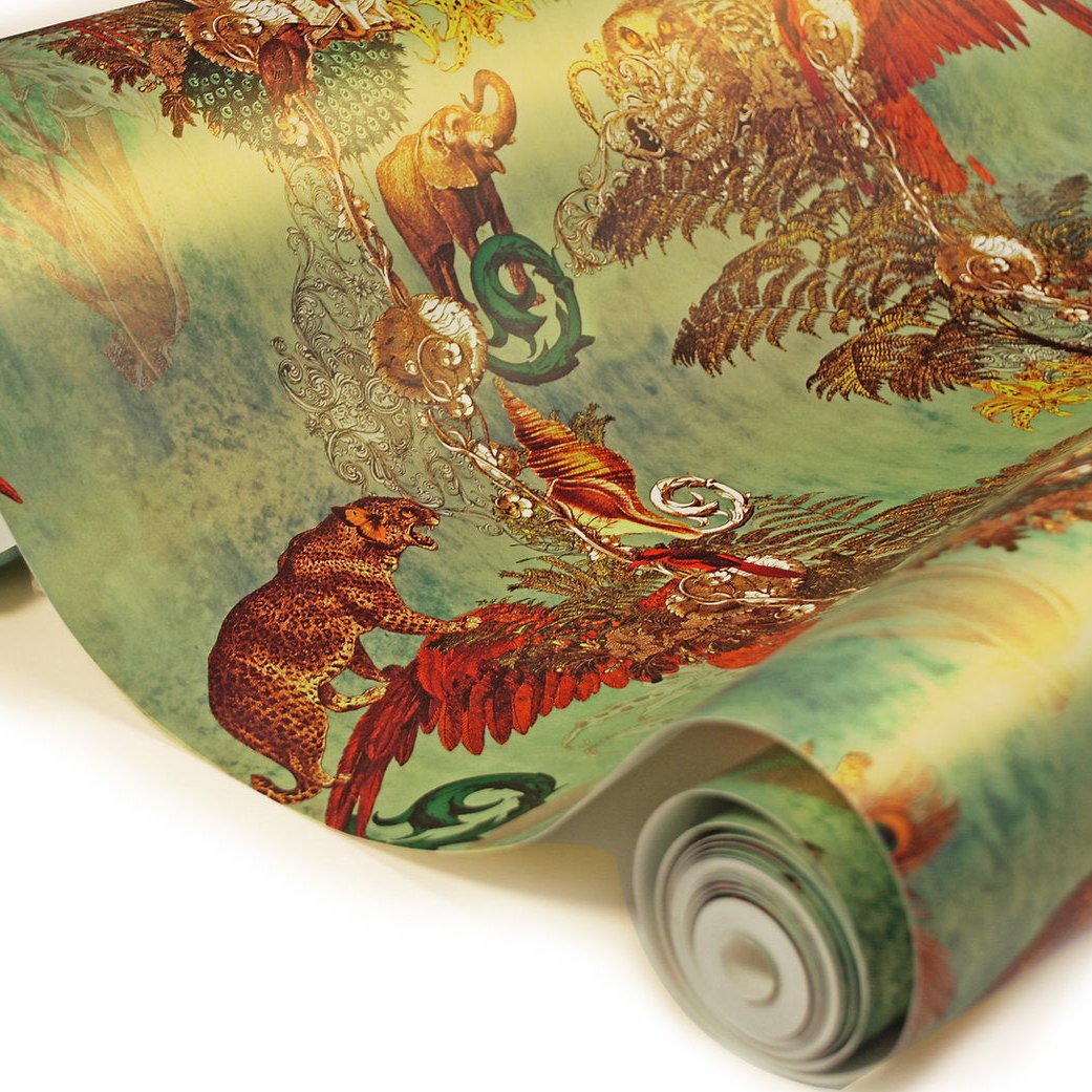 Santorus Wallpaper - Jungle Paradise - Cardamom-Santorus-Beaumonde